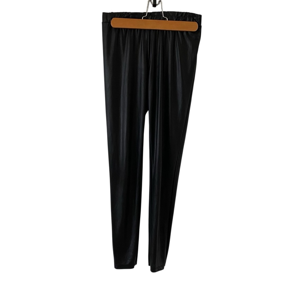 Guess Lightweight Black Faux Leather leggings Women's Size Small